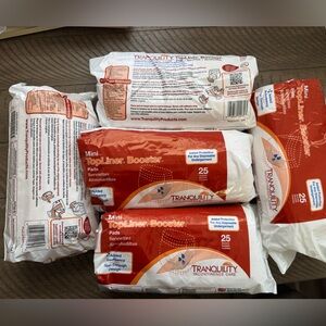 Tranquility 25 TopLiner Booster Flow - Thru Pad Incontinence Care Diaper Inserts